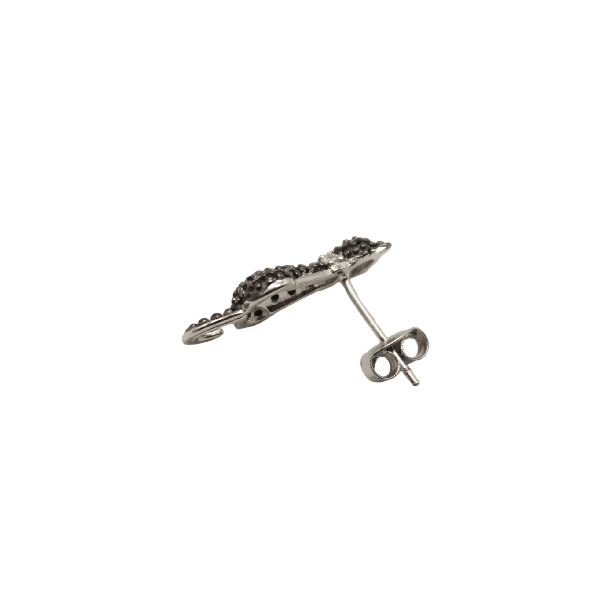 Black Cat Stud Earrings - Image 4