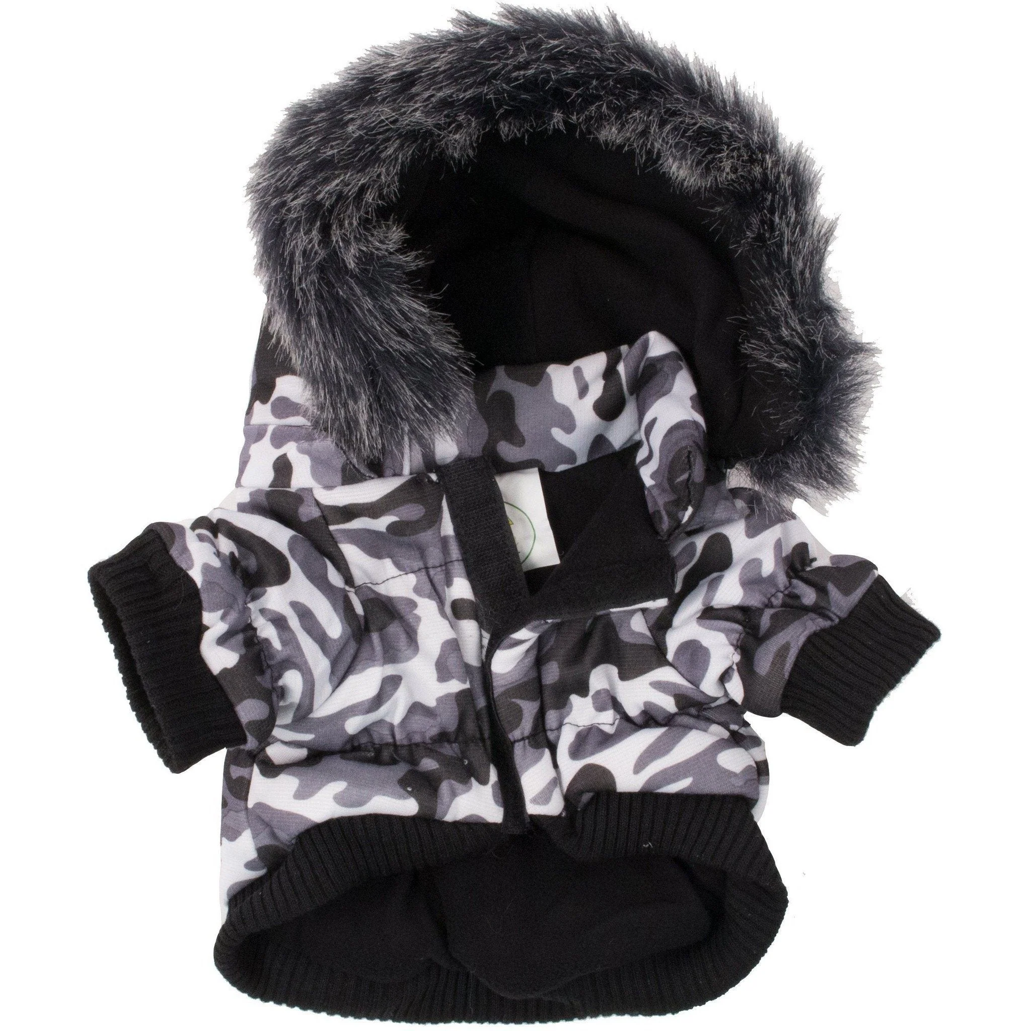 Pet Life ® Classic Metallic Fashion 3M Insulated Dog Coat Parka w/ Removable Hood - Image 3