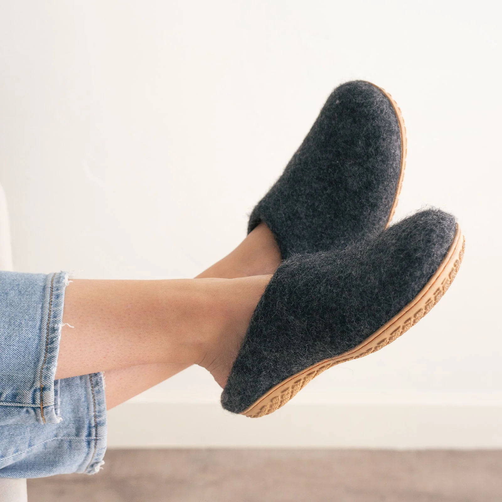 Stone Gray | Luxury Organic Merino Wool Slippers - Image 5