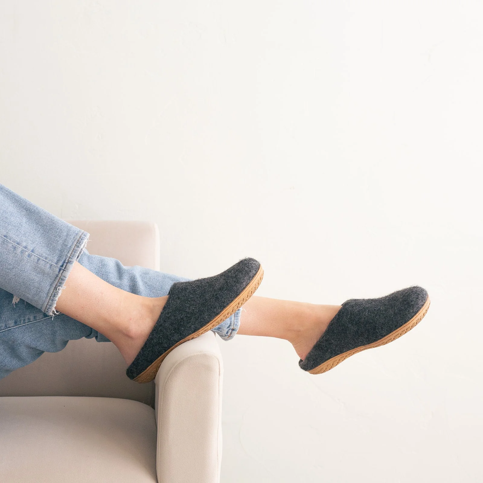 Stone Gray | Luxury Organic Merino Wool Slippers - Image 6